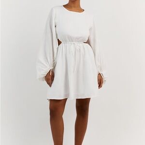 DISSH Molly White Linen Mini Dress